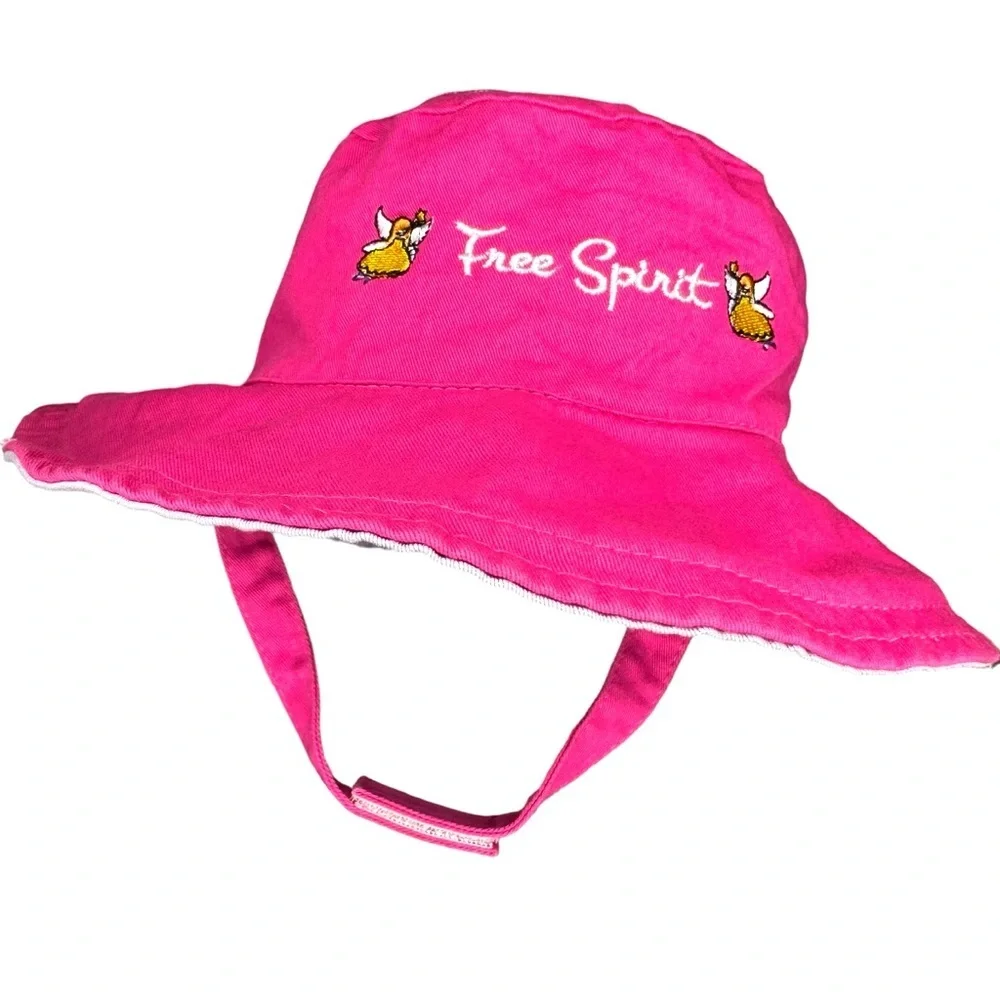 FlapJackKids Kids' Sunhat - Fairy / Unicorn Sparkle - Reversible - Size Medium